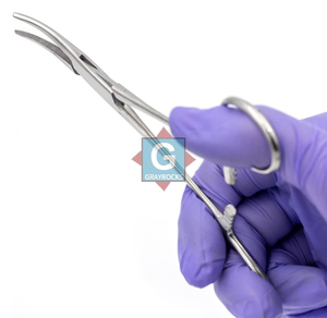 Pinces à forceps courbées Kelly en acier inoxydable de haute qualité, couleur gris roche - Product Image 6