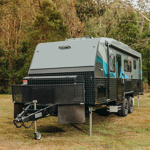 Caravana Todoterreno de Acero Inoxidable para Viajes y Campamentos, con Cocina, Baño y Espacio para Dormir, para Excursiones al Aire Libre - Product Image 1