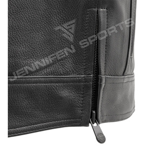 Chaleco de Cuero Vacuno Genuino para Motociclistas, Estilo Occidental, Alta Calidad, Hecho a Medida, Nuevo Estilo 2026, Chalecos Personalizados - Product Image 4
