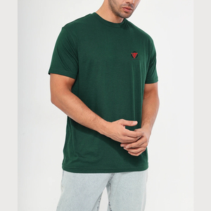 Camiseta de Cuello Redondo de Algodón de 240 g/m² para Hombre, Manga Corta, Color Sólido, Informal, para Verano - Product Image 5