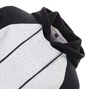 Sweat-shirt à capuche pour homme à manches raglan, demi-zip, couleur unie, décontracté, pour l'automne, en tissu French Terry, coupe classique, grande taille, avec poche - Product Image 5