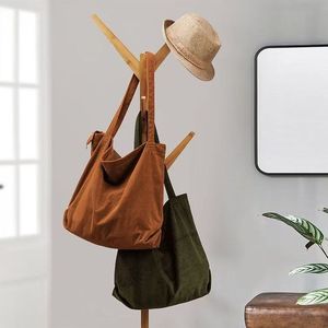 <strong>KALIDI</strong> FANCY FOREST Corduroy Tote <strong>Bag</strong> with Zipper for Women Two Packs Large Shoulder Hobo - Product Image 1