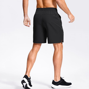 Wholesale Mens Solid Color Quick Dry Breathable Compression Running <b>Shorts</b> <b>With</b> <b>Pockets</b> for Outdoor <b>Sports</b> Tennis Training - Product Image 2