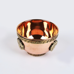 Brûleur d'encens en cuivre Arbre de Vie, petit bol pour fumigation et offrandes, utilisations multiples, par Indian Consigners - Product Image 4