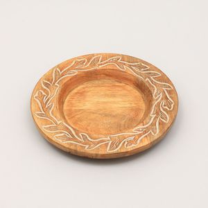 จานไม้ชาร์จทำด้วยมือขนาด13นิ้วแผ่นไม้สำหรับโต๊ะอาหารที่ทนทาน - Product Image 1