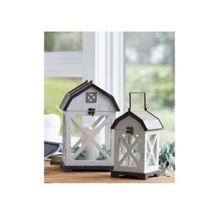 Farol de Madera Premium, Pieza Decorativa para Sala de Estar, Chimenea, Decoración de Bodas y Estilo Diario del Hogar - Product Image 5