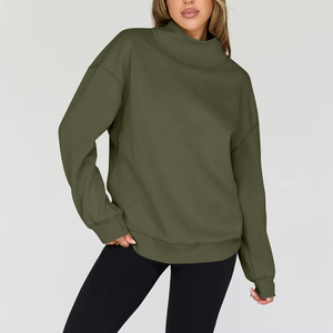 <b>Women</b> 100% Cotton Tie Dye Oversized Plain Custom Long Sleeve Sweatshirts - Product Image 4