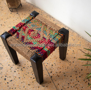 Beautiful Design <b>Industrial</b> Durable Woven Bamboo Wicker Garden <b>Table</b> Outdoor Stool Garden Balcony Bone Inlay <b>Console</b> - Product Image 2