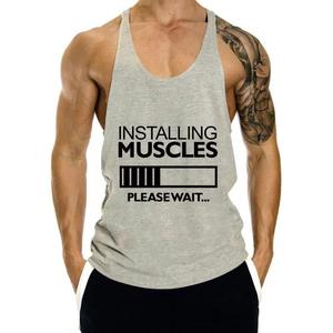 เสื้อกล้ามออกกำลังกาย OEM 2026 สำหรับผู้ชาย ทรงหลวม ใส่เล่นกีฬา ฟิตเนส ลายพิมพ์ เสื้อกล้ามแขนกุด - Product Image 2
