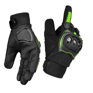 Guantes de Motocicleta de Cuero Genuino con Protección en los Nudillos, Transpirables, Personalizables, con Pantalla Táctil e Impermeables - Product Image 1