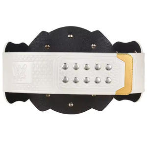 เข็มขัดแชมป์หนังคุณภาพเยี่ยม สำหรับนักมวยรุ่นเฮฟวี่เวท รับผลิตแบบ OEM ODM สำหรับกีฬาต่อสู้ มวยปล้ำ มวยสากล - Product Image 3