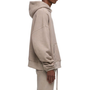 Sweat-shirt à capuche pour homme en molleton de coton doux, pull à manches longues, décontracté, pour tous les jours, vêtements d'hiver - Product Image 4