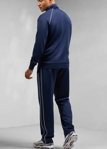Último Diseño OEM Personalizado, Chaqueta y Pantalón con Cierre Completo en Azul Marino, Traje Deportivo de Dos Piezas para Hombre, Ropa Deportiva Transpirable - Product Image 2