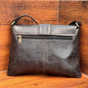 OEM High Quality Genuine Leather Crossbody Bag for Women Custom Cowhide Leather Shoulder Bag Female Fashion Black Ladies Handbag - Product Image 5