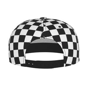 Gorra Snapback de 6 Paneles con Patrón a Cuadros, Ajustable, Unisex, Estilo Urbano, Material de Algodón, para Uso Casual en las Cuatro Estaciones - Product Image 6