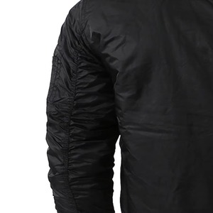 Custom Logo Winter Unisex Long Sleeve Polyester Satin Bomber <b>Jacket</b> Waterproof Embroidered Custom Color <b>Mandarin</b> <b>Collar</b> Hooded - Product Image 4