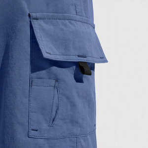 Pantalones Cortos de Senderismo para Hombre, Tejido Sólido, Transpirable, de Lona, Cintura Alta, Secado Rápido, Estilo Casual, con Bolsillos Tipo Bermuda y Cierre con Cordón - Product Image 4