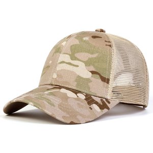 Multi Color Camouflage Baseball Cap 6-Panel <b>Mesh</b> Adjustable Unisex Outdoor Casual Hat Breathable Spring Summer Baseball Caps - Product Image 1