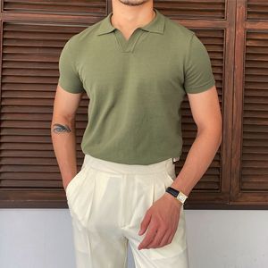 Polo classique décontracté pour homme, tissu de qualité supérieure, logo personnalisé, fournisseur en gros - Product Image 3