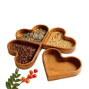 Handcrafted Eco-Friendly Round Wooden Kitchen Tableware Dry Fruits & <b>Sweets</b> Gift <b>Box</b> with Lid Durable Portable Hot Selling - Product Image 4