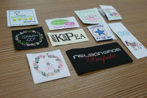 Etiqueta Tejida con Logotipo Personalizado, Etiqueta Tejida para el Dobladillo, Etiqueta Tejida Personalizada de Tela de Algodón Orgánico para Ropa - Product Image 6