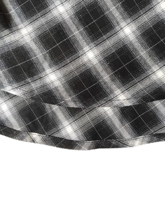 กระโปรงสั้นทรงเอพลีทผ้าลูกฟูกสไตล์โกธิคพังก์แต่งระบายสำหรับผู้หญิงและเด็ก  แบบสั่งทำพิเศษ ลายสก็อต สำหรับฤดูร้อน - Product Image 4