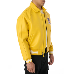 เสื้อแจ็คเก็ตหนัง Avirex สำหรับผู้ชาย กันลม กันน้ำ แขนยาว ดีไซน์ทันสมัย เหมาะสำหรับกิจกรรมกลางแจ้ง รับสกรีนโลโก้ - Product Image 4