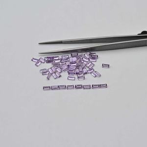 3x6mm Améthyste rose naturelle à facettes Baguette taillée Pierre libre de première qualité Rose Dr France Améthyste du fabricant indien - Product Image 2