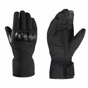 Guantes de Motocicleta de Cuero con Pantalla Táctil, Transpirables, para Motocross, Carreras, con Cierre de Velcro y Protección UV - Product Image 1