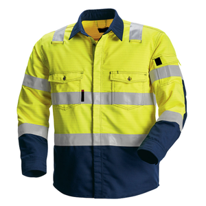 Wholesale Work Wear Clothing Reflective <b>Safety</b> Shirt Men Construction <b>Roadway</b> Breathable High Visibility Working Shirts - Product Image 5