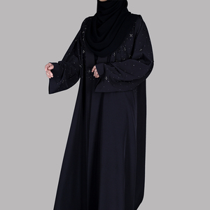 Wholesale Women Abaya Supplier Dubai Fashion Abaya with Beaded <b>Sleeves</b> and Export Quality Stitching - Product Image 6