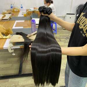 Extensions de cheveux tissés 100% cheveux vierges alignés sur la cuticule, extensions de cheveux de haute qualité, mèches de cheveux vietnamiens, cheveux humains lisses - Product Image 4