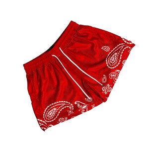 Pantalones Cortos de Baloncesto con Malla Gráfica de Calidad Premium Personalizados, Nuevo Estilo Vintage de Moda para Unisex, Ropa de Verano - Product Image 2