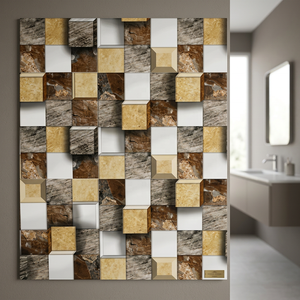 Carrelage mural et de sol en céramique effet pierre 3D personnalisé, couleurs vives, 300x600mm, 30x60cm, 12x24 pouces, pour habillage mural, carrelage en porcelaine, autocollant mural - Product Image 6