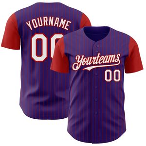 Camiseta de Béisbol Sublimada OEM con Logotipo Frontal, 100% Poliéster Transpirable, Unisex, Cuello Redondo, Manga Corta, Secado Rápido, Diseño a Rayas - Product Image 3
