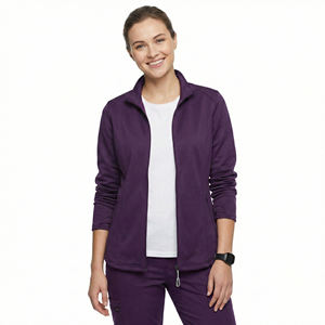 Chaqueta Médica Premium para Mujer con Cremallera Completa, Elástica y de Alto Rendimiento, con Logotipo Personalizado, Precio al por Mayor, Uniformes de Hospital - Product Image 1