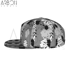 Classic Quality Good Supplier New Arrival Comfortable Custom Logo All-Over Print Streetwear Adjustable <b>Flat</b> Brim 5 Panel <b>Caps</b> - Product Image 2