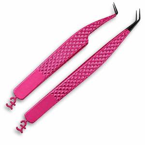 Pince à épiler chirurgicale de précision Morje 10 mm rose en acier inoxydable à pointe lisse, prise en main parfaite, outil de maquillage professionnel - Product Image 1