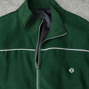 Ensembles de sweats à capuche et pantalons de jogging pour hommes, coupe classique, avec passepoil contrastant, haute densité, personnalisables, deux pièces, zippés, vente en gros, OEM - Product Image 2