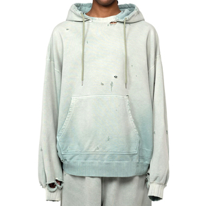 Sudadera con capucha para hombre, estilo básico, color deslavado, tela suave, corte holgado, perfecta para uso casual, gimnasio y actividades al aire libre. - Product Image 4