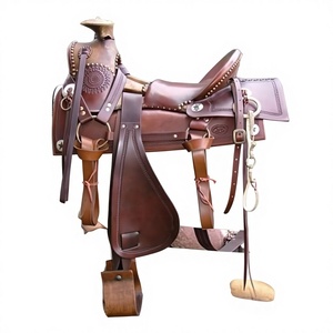 Selle de course en cuir véritable et bois, style anglais, durable, confortable et de haute qualité, pour chevaux australiens et européens, vente en gros - Product Image 3