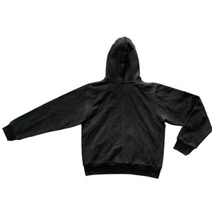 Wholesale High Quality 100%cotton Custom Flower Puff Print Streetwear Casual Oversised <b>Zipper</b> - Product Image 4