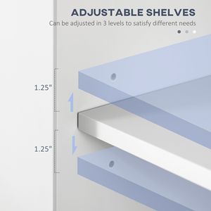 Freestanding European Bathroom Linen Tower Simple <b>Tall</b> <b>Storage</b> PVC MDF Cabinet Adjustable Shelves Double Door White for Hotels - Product Image 6