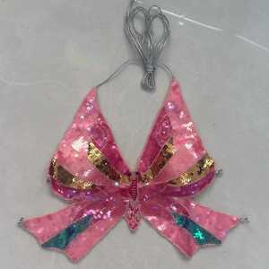 Blusa Vintage de los Años 20 al por Mayor, Estilo Flapper, con Hombros Descubiertos, Adornada con Cuentas y Lentejuelas, Flecos Largos, 100% Poliéster, Ecológica y Transpirable - Product Image 1