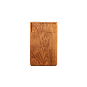 Planche à fromage ronde en bois d'acacia avec bols de service et ensemble de 4 couteaux pour plateau de charcuterie - Product Image 3
