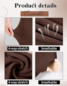 Leggings de yoga taille haute pour femmes PASUXI, vêtements de sport, séchage rapide, respirant, antibactérien, spandex/nylon, sans manches - Product Image 5