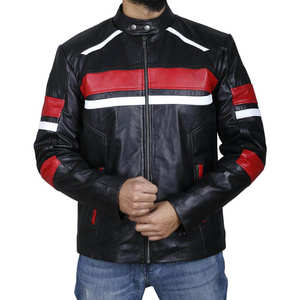 Veste bomber en cuir d'agneau 100% authentique de qualité supérieure pour hommes, style streetwear, veste d'hiver, couleurs et logo personnalisables - Product Image 1