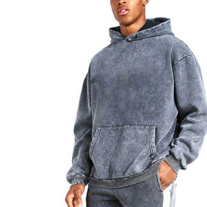 ชุดวอร์มผู้ชายสไตล์คลาสสิค ล้างสีแบบแอซิดวอช ผ้าคอตตอนผสมพรีเมียม ทรงปกติ รับผลิตตามแบบ (OEM) ขายส่งจากโรงงาน ผู้ผลิตในสหรัฐอเมริกาและยุโรป สไตล์สตรีทแฟชั่น - Product Image 5