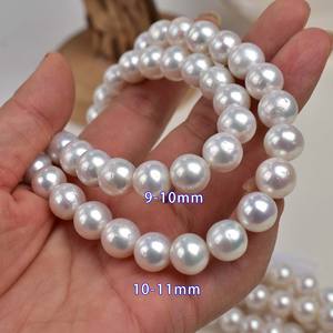 Collier de perles d'eau douce naturelles de luxe léger avec perles Edison haut de gamme 9-10-11mm, brillance éclatante, nouveau produit - Product Image 2