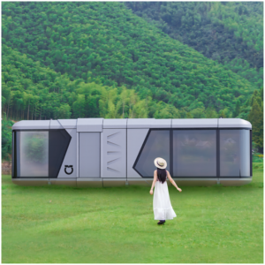 Maison capsule préfabriquée de luxe personnalisée, cabine modulaire mobile, mini-maison portable pour hôtel, resort, usage résidentiel ou bureautique - Product Image 4